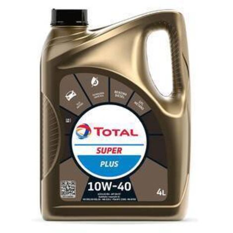 OLIO LUBRIFICANTE TOTAL SUPER PLUS 10W40  4L - 3 pezzi