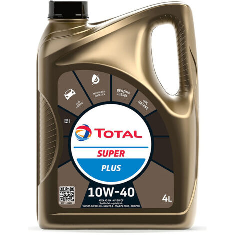 OLIO LUBRIFICANTE TOTAL SUPER PLUS 10W40  4L- 3,0 pz