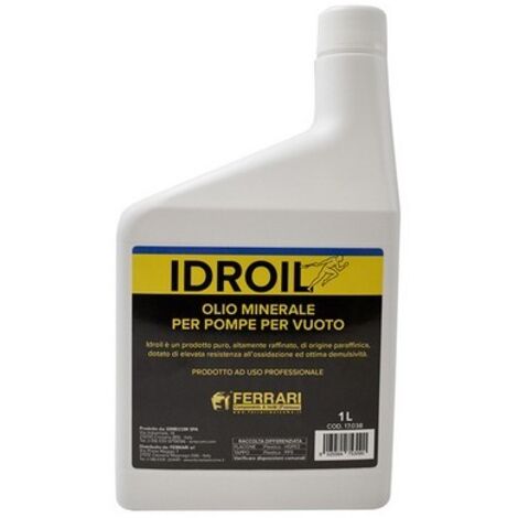 OLIO MINERALE PER POMPE ALTO VUOTO 1 lt