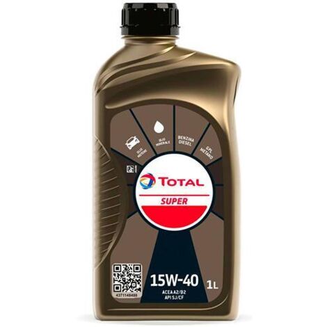 OLIO MOTORE AUTO """TOTAL 15W40 SUPER""" LT 4