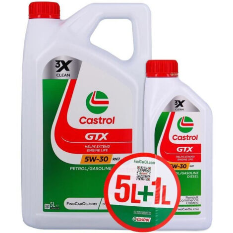 Olio Motore - CASTROL GTX - 5W-30 RN17 - 5L+1L - 057086