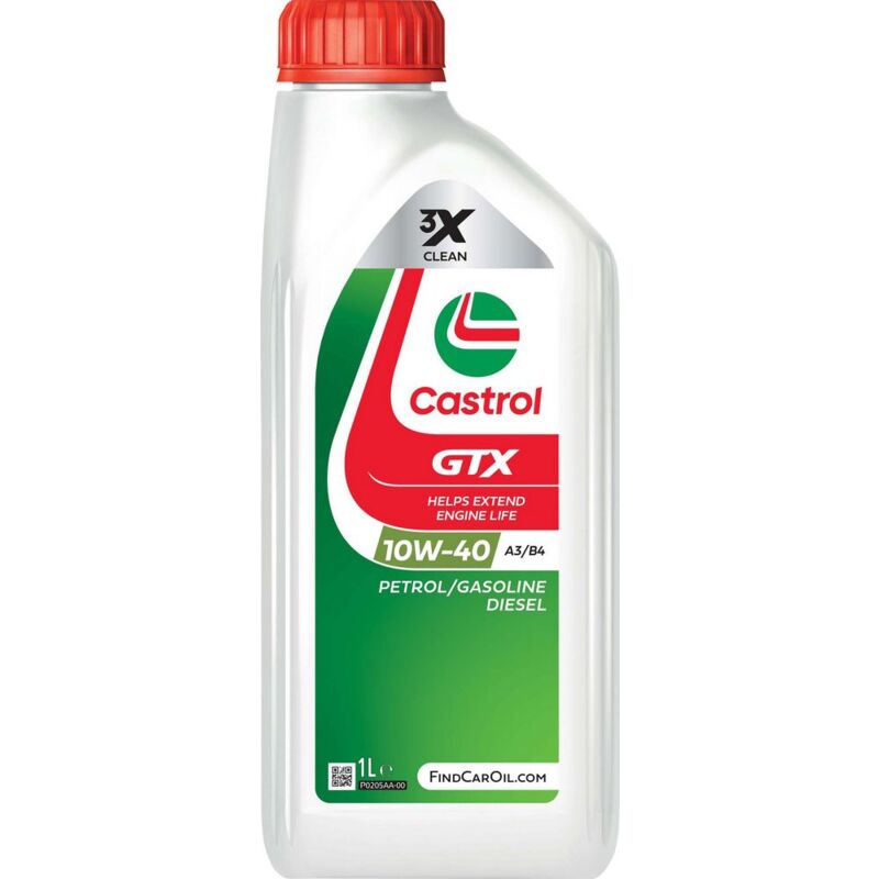 Olio Motore Lubrificante Castrol Gtx Ultraclean 10w 40 A3 b4 1l