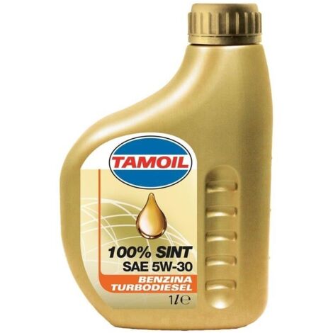 Olio motore sintetico auto Tamoil 100% Sint 5W30 B-D 1 Litro 9553
