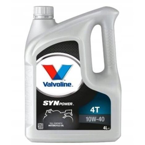 Olio originale Valvoline Synpower 10w40 4l per moto da cross e quad sintetico