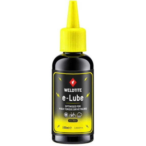 Olio per catene Weldtite E-Lube da 100 ml per condizioni asciutte e bagnate