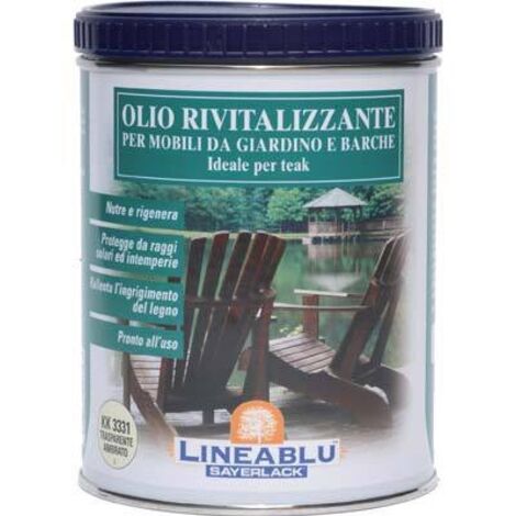 OLIO PER TEAK RIVITALIZZANTE PER MOBILI DA GIARDINO E BARCHE