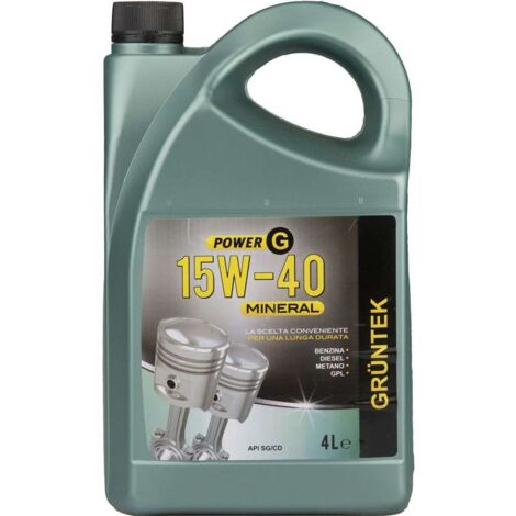 Olio Power-G lubrificante Minerale 4L 15W40 per motori Diesel