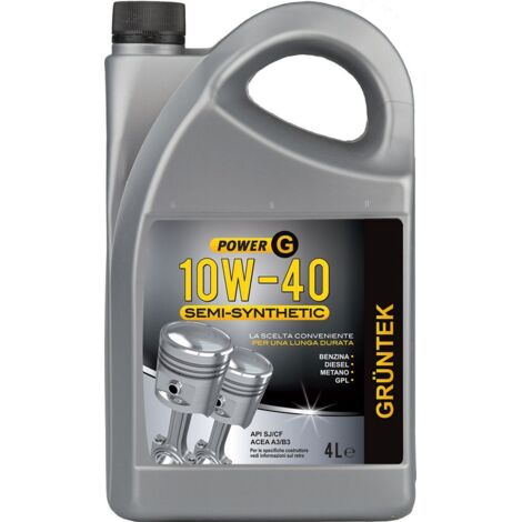 Olio Power-G Semi-sintetico 4L 10W40 per motori Diesel Benzina