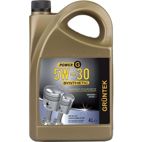 Olio Power-G sintetico 4L 5W30 per motorediesel e benzina