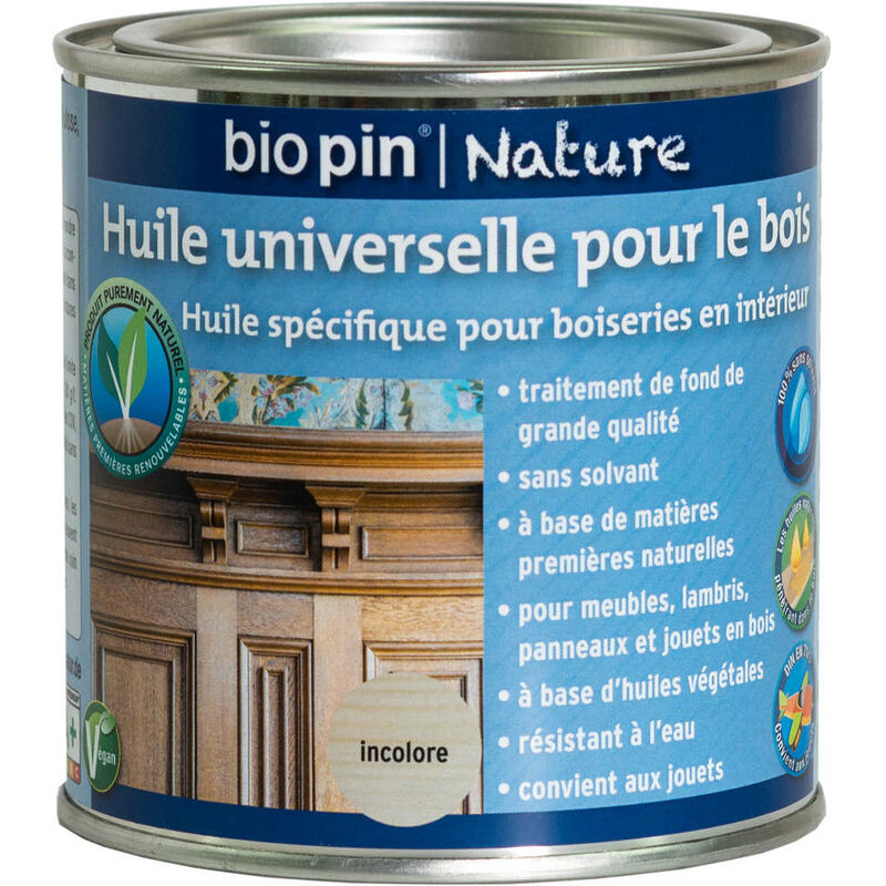 Olio universale per legno 0,375 l - Incolore Biopin Nature