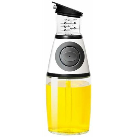 Olive De Distributeur D'Huile Boîteilles Distribution Pots Vinaigre Cuisine d'olive Flacon pour Et Vinaigrette Becs Anti-Goutte Mesure Cuisson LéGumes éChelle (500ML),