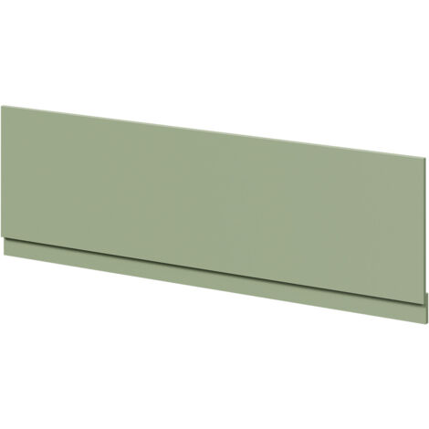Olive Green MDF 1700mm Front Bath Panel with Plinth