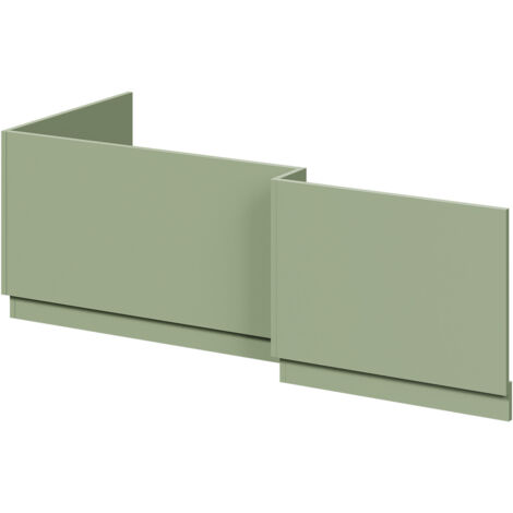 Olive Green MDF 1700mm L Shaped Front and End Bath Panel Set