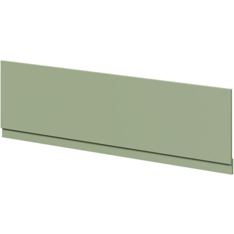 Olive Green MDF 1800mm Front Bath Panel with Plinth