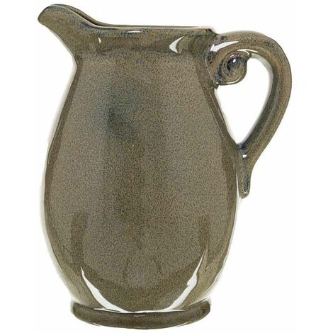 Olive Olpe Vase - Ceramic - L15 x W16 x H22 cm - Green