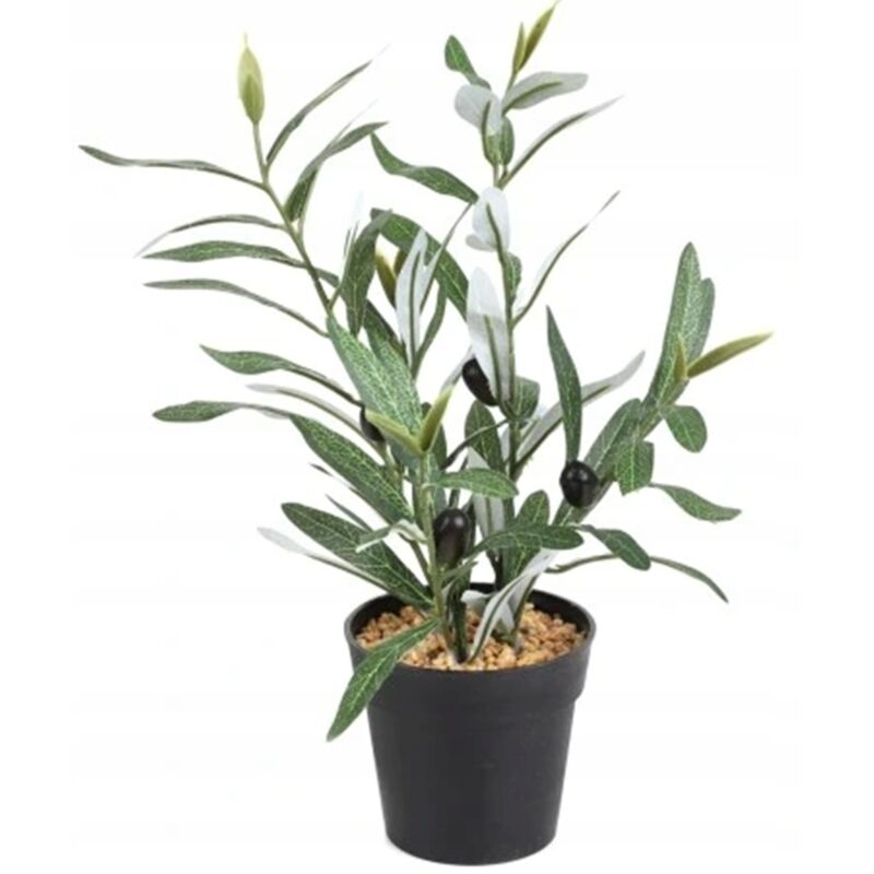 OLIVIER ARTIFICIEL EN POT RÉALISTE 35 cm JOLI BUISSON