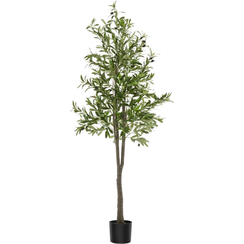 Tectake - Olivier artificiel oleand à l'aspect naturel - 180 cm