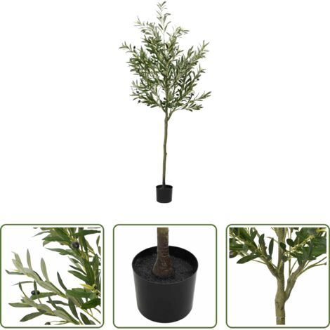 Olivo artificial -  Árbol de olivo artificial con 700 hojas verde 180 cm