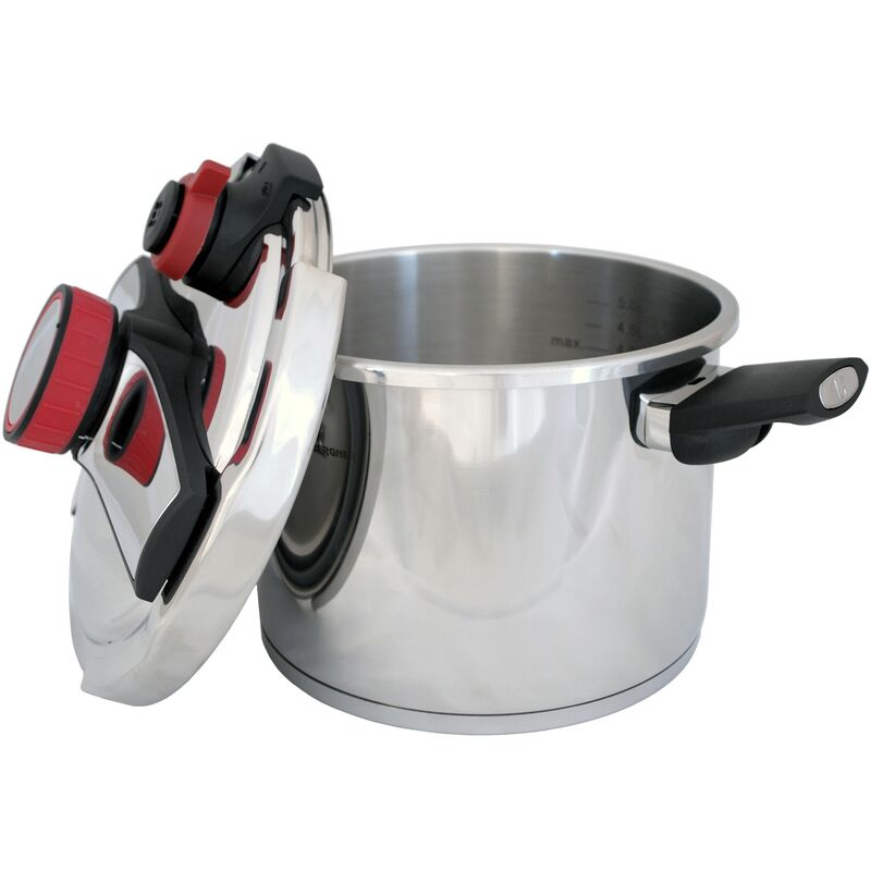 

Olla a presion. Acero inoxidable. 22 cms. Apta para inducción.