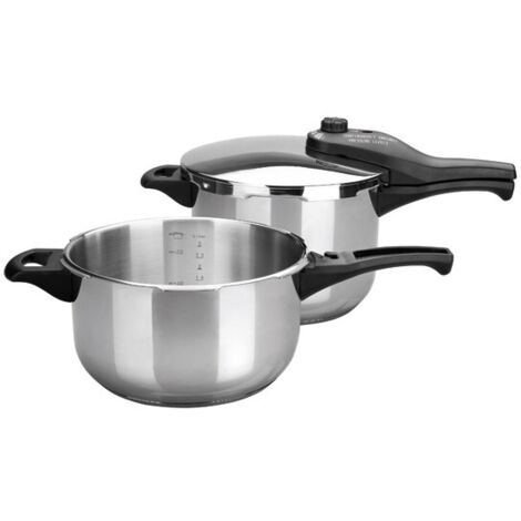 Olla a presión Lacor tempo duo acero 6L 4L