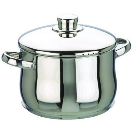 Olla Alta 28Cm Con Tapa Inox Oslo Ibili
