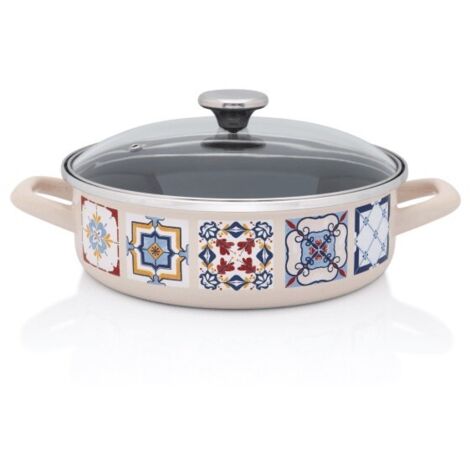 Olla baja esmaltada Porto 24 cm 3,6 l METALAC