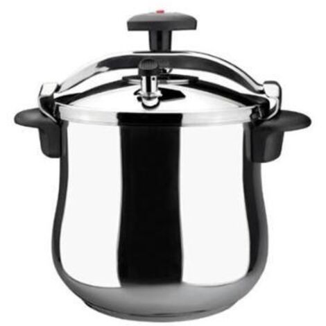 Olla coc pres 08lt tradicional bombeada inox star magefesa