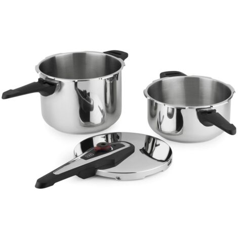 Olla coc pres 4+6lt rapida inox boj