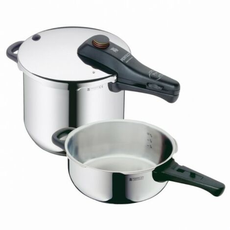 Olla Cocina Presion 6,5L+3L SRapida CCestillo Inox Perfect Olla Cocina Presion 6,5L+3L SRapida CCestillo Inox Perfect