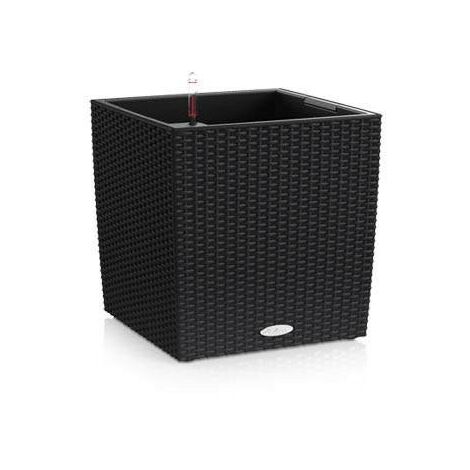 Olla Cube Cottage 50 Lechuza Set Completo  Blanco - 50 cm