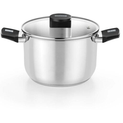Olla Elite Inox M240218/ 18cm/ 3L/ Acero Inoxidable/ Apta para Inducción