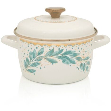 Olla esmaltada L铆nea Verde 20 cm 3,5 l METALAC