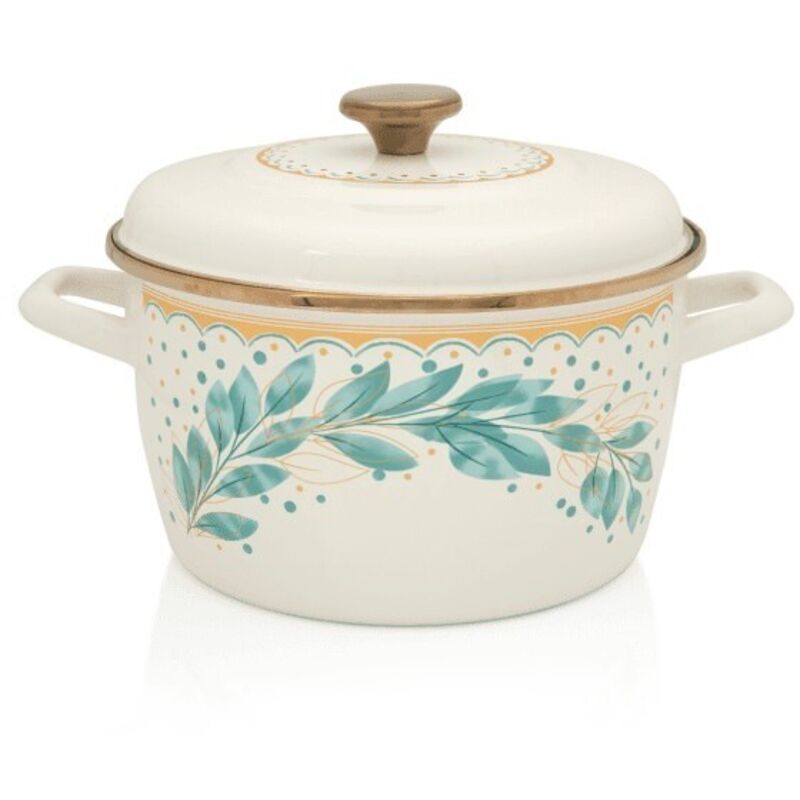 Olla esmaltada L铆nea Verde 24 cm 6,0 l METALAC