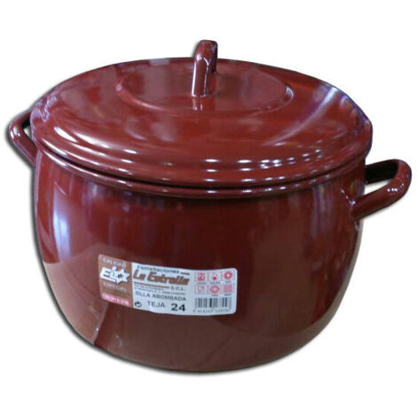 Olla esmalte clásico con tapa - 12 cm - 1,3 l