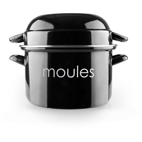 OLLA ESMALTE MEJILLONES 22 CM