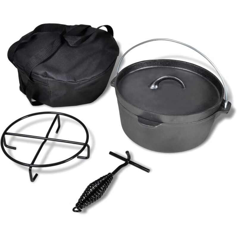 

Vidaxl - Olla holandés incluye accesorios, 4,2 L