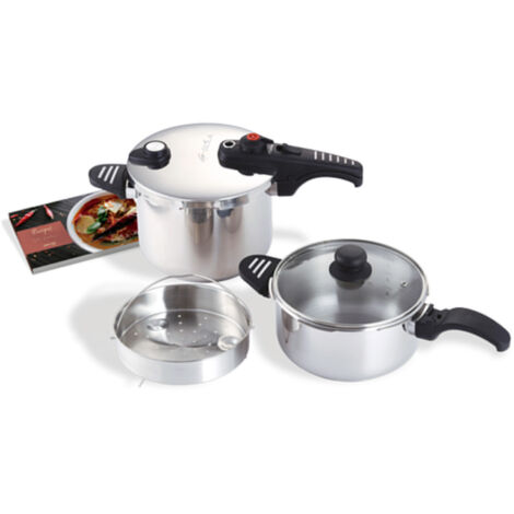 OLLA RAPIDA INOXIBAR G-SOLA DUO 4+6 LTRS