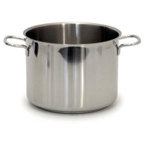 Olla Realterm de acero inoxidable de 24 cm de diámetro con 2 asas Gnalì.