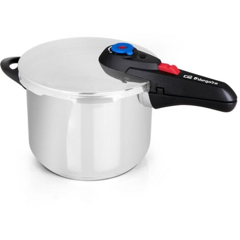 Olla super rapida Orbegozo HP 8006, 8 L, 24 cm, acero inoxidable