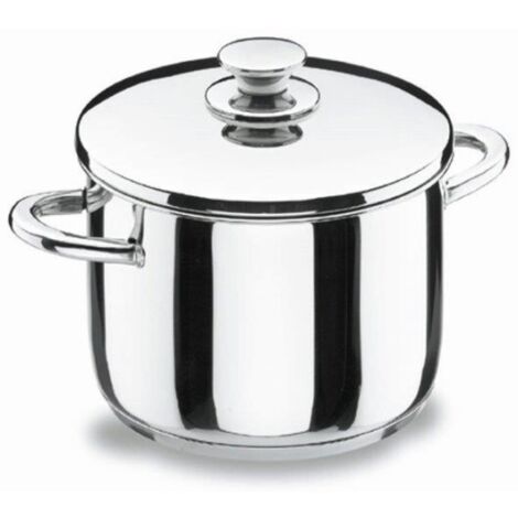 Olla Vitrocor de acero inoxidable con tapa - 28 cm