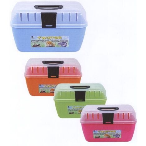 Ollesch Transportbox Twister color 29x19x18 cm Käfigzubehör & Kleintierspielzeug