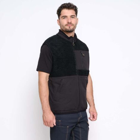 OLMI POLAIRE SANS MANCHES DE TRAVAIL 1189 Noir S