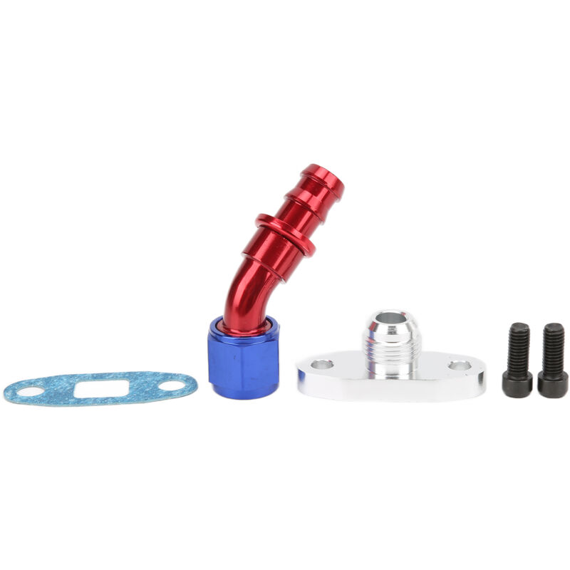 Image of Ölrücklaufflansch für Turbolader, glatter Ölrücklaufadapter für Turbolader am Auto.