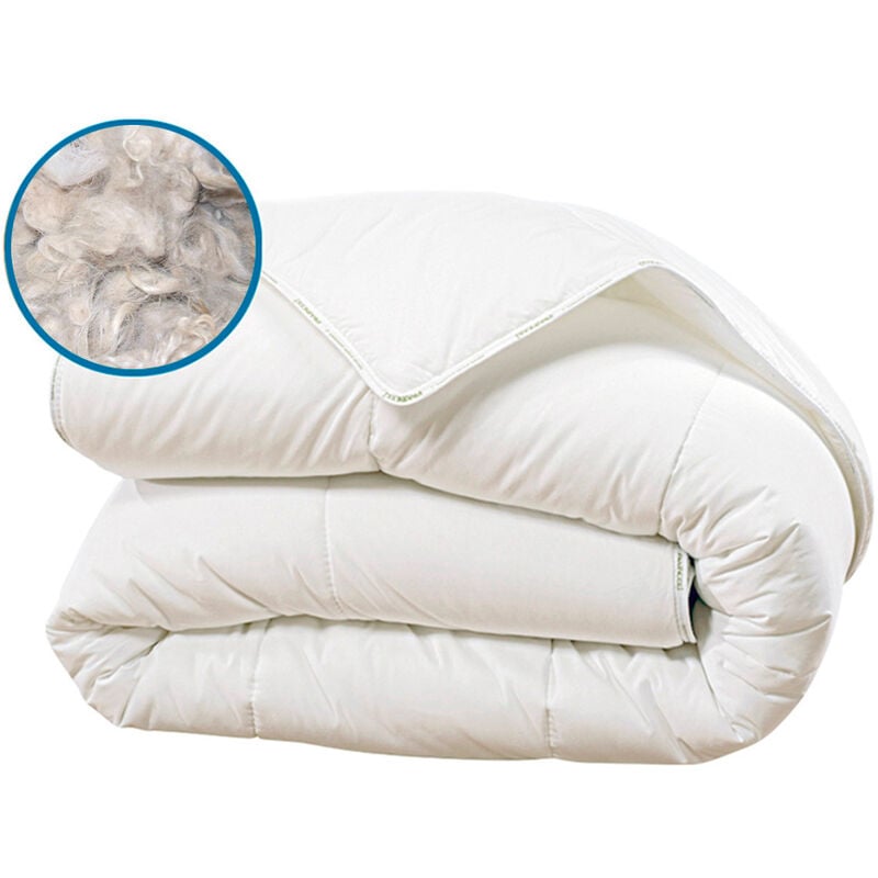 Literie Couette sweetness 240x260 cm Laine pure - Olympe