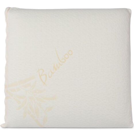 OLYMPE LITERIE  Oreiller 60x60 cm BAMBOO  Mousse avec mémoire de forme