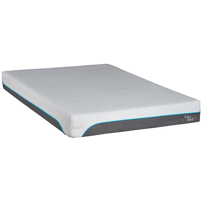 OLYMPE LITERIE | Matelas Vitalios 180x200 cm | Mousse à mémoire de forme | Soutien Ferme - Blanc