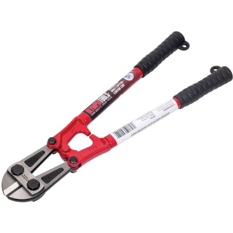 Olympia 39-014 Center-Cut Bolt Cutters, 14-inch (350mm), Heavy-Duty Steel, Cuts Soft and Medium Materials up to 7mm and 5mm