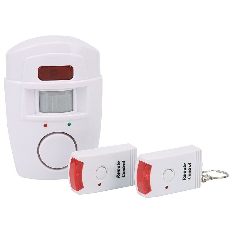 

BM 200 DETECTOR DE MOVIMIENTO PIR CON ALARMA (INALÁMBRICO ALARMA, 105 DB ALARMA, MANDO A DISTANCIA, SENSOR DE MOVIMIENTO - Olympia