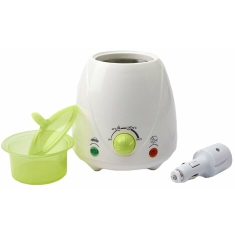 Olympia Chauffe Bibéron pour La Maison et La Voiture - Petits Pôts et Bibérons Blanc, Vert