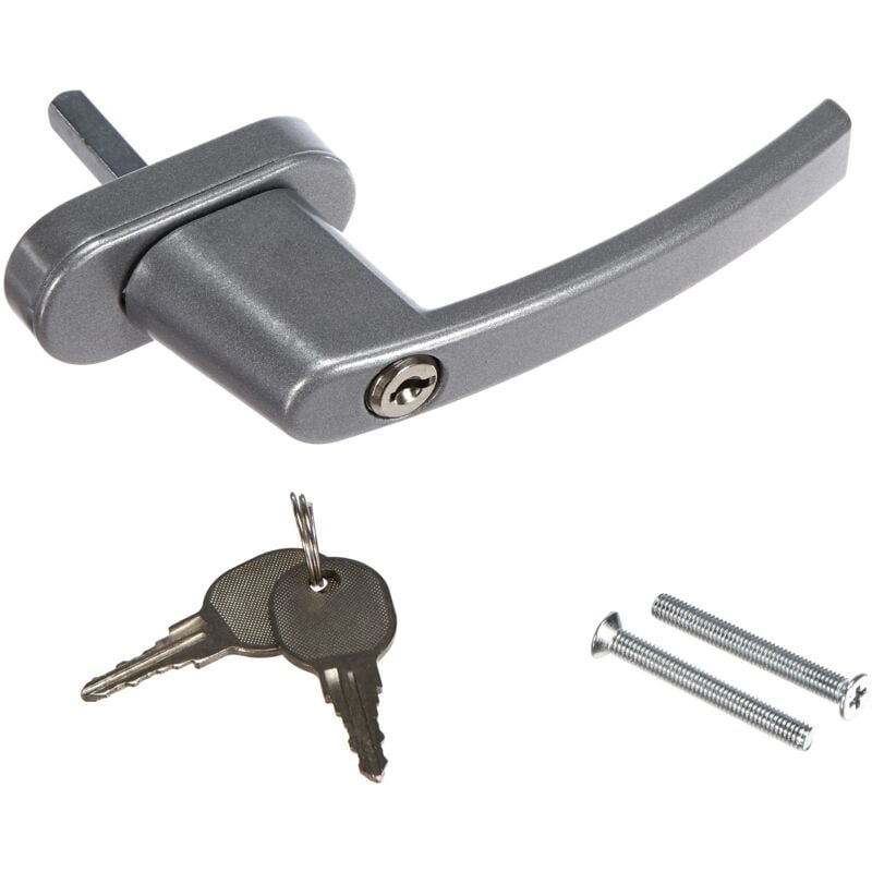 5986 Maniglia con serratura per finestra Argento